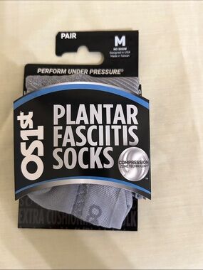 Plantar Fasciitis No-Show Socks - Light Gray